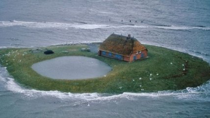 Халлиги - временные острова у побережья Северного моря (Фото)
