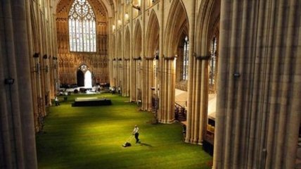 Йоркский собор позеленел