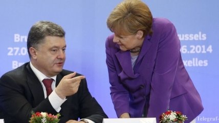 Порошенко поговорил с Меркель по поводу ситуации на Донбассе