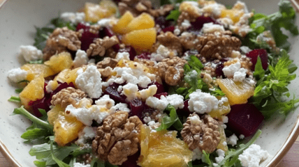 Салат со свеклой и апельсином