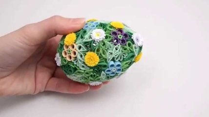 DIY: как сделать пасхальное яйцо в технике квиллинг