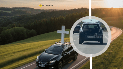 Автомобіль з хрестом