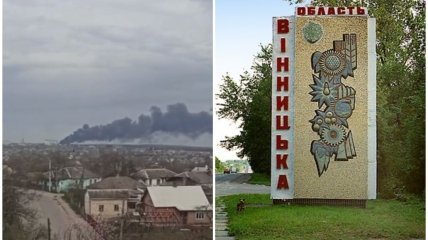 После ракетного удара по объекту в Жмеринке начался пожар
