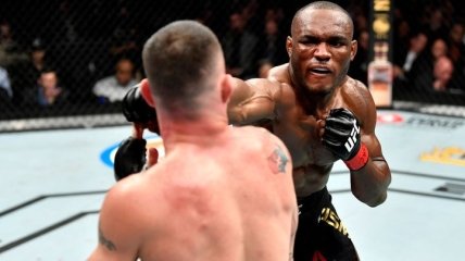 Кровавый нокаут в чемпионском бою UFC Усман - Ковингтон (Видео)