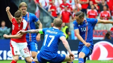 Результат матча Исландия - Австрия 2:1 на Евро-2016