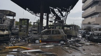В Гане произошел мощный взрыв на газовой станции (Видео)