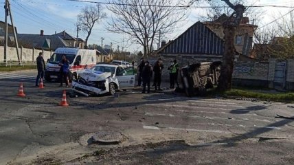 В Херсонской области полицейское авто попало в ДТП: есть пострадавшие 