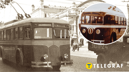 Первые киевский троллейбус