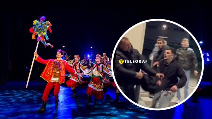 Ансамбль "Гуцулия" возвращался в Украину с заграничных гастролей