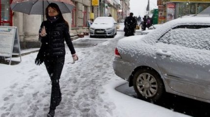 В Украине сегодня ожидаются мокрый снег и гололедица