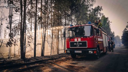 Пожежа у Чорнобильській зоні