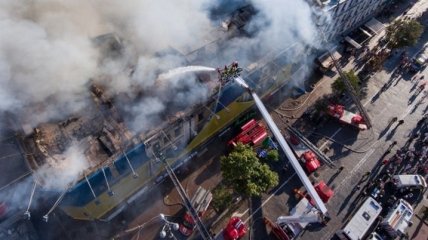 Появилась предварительная версия масштабного пожара в Киеве