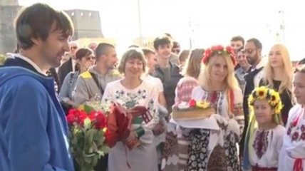 Динамовцам устроили сюрприз в Неаполе (Видео)