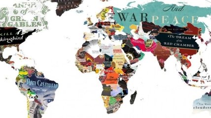 В Сети появилась литературная карта мира