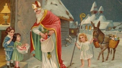 Красивые ретро-открытки с детства ко Дню Святого Николая (Фото)  