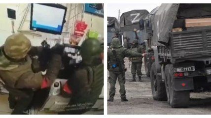 Російські військовослужбовці мародерствують в Україні