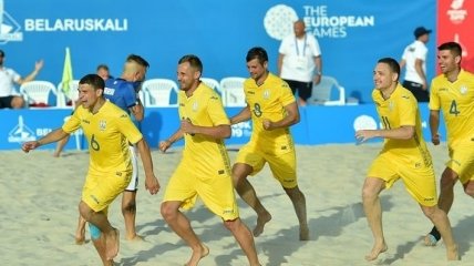 Сборная Украины по пляжному футболу уступила Португалии в отборе Евролиги