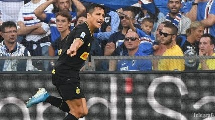 Алексис Санчес забил первый гол за Интер (Видео)