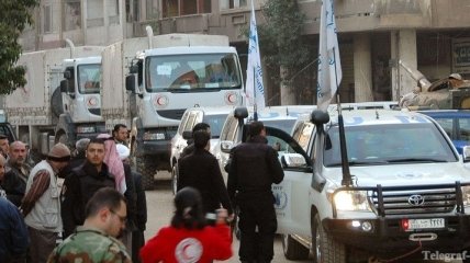 Гуманитарная помощь доставлена в кварталы Старого Хомса 