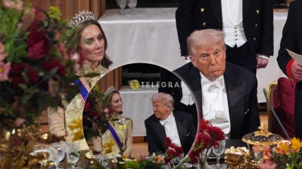 Принцесса Кэтрин сидела возле президента США на банкете
