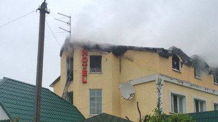 В Киевской области горел отель