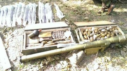 СБУ обнаружила тайник с оружием боевиков в Авдеевке
