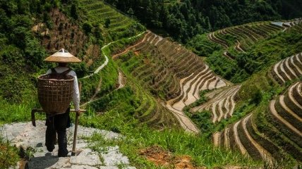 Красивые рисовые террасы в самом пейзажном городе Китая (Фото) 