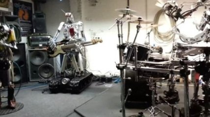 Compressorhead — музыкальная группа из 4 роботов