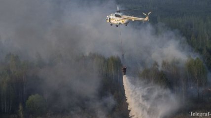 ГСЧС: Фронт пожара в Чернобыльской зоне окружен и остановлен