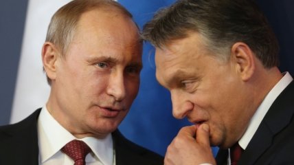 владимир путин и Виктор Орбан
