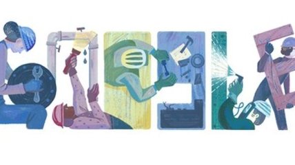 Google посвятил "дудл" Дню труда