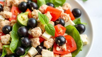 Салат з тунцем та оливками