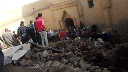 В Египте обвалилась стена старинной церкви: есть погибшие и раненные (Фото)
