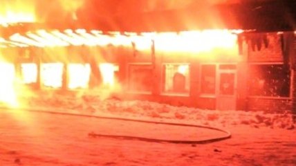 В Запорожской области сгорело кафе