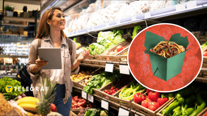 Таракан в продуктовом магазине