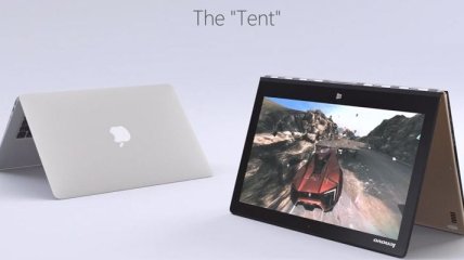 Microsoft высмеивает MacBook Air в рекламе планшета Yoga 3 Pro 