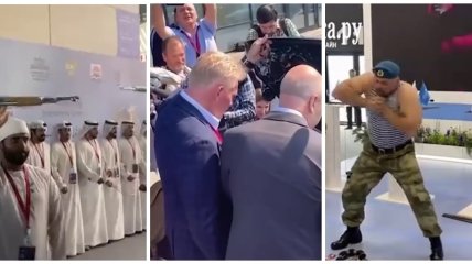 Десантники с грелкой, арабы с автоматами и танцы захаровой: самые нелепые моменты путинского форума (видео)