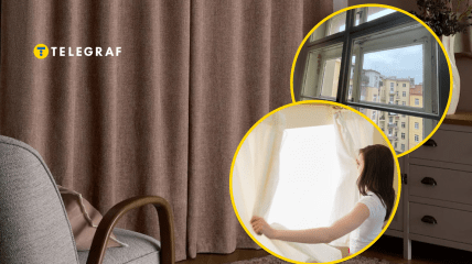 Плотные шторы сохранят тепло. Фото next.ua