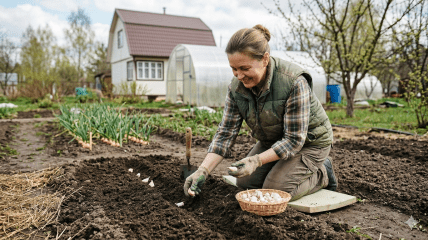 Сейчас самое время посадить чеснок