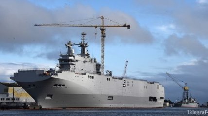 Российский экипаж "Мистраля" покинул французский порт Сен-Назер