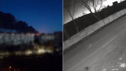 Черный дым видели в жилых районах Луцка