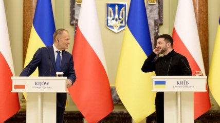 Дональд Туск и Владимир Зеленский