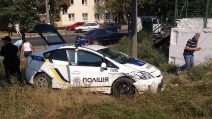 Новая полиция попала в ДТП в Одессе 
