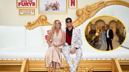 Тайсон Фьюри с женой Пэрис и дочерью Венесуэлой