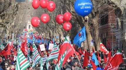 В Италии состоялась самая крупная антиправительственная демонстрация за 4 года