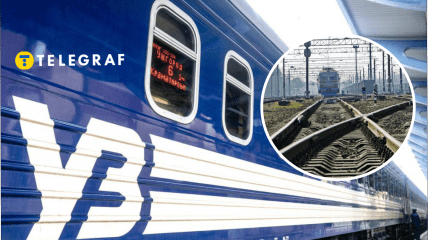 Поезд УЗ сошел с рельсов