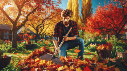 Компост и перегной из опавших листьев - очень полезное удобрение