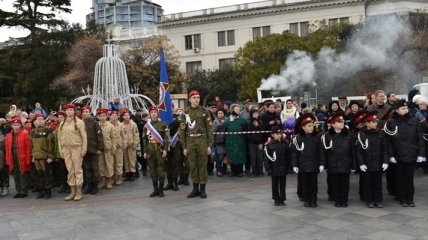 В оккупированном Крыму устроили детский военный парад в честь 23 февраля