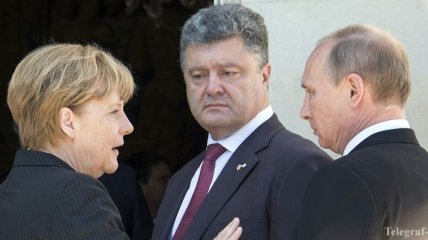Кремль: Путин, Меркель, Олланд и Порошенко высказались в пользу консультаций 