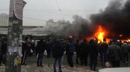 ГСЧС: Погибших и пострадавших в результате пожара на рынке в Одессе нет